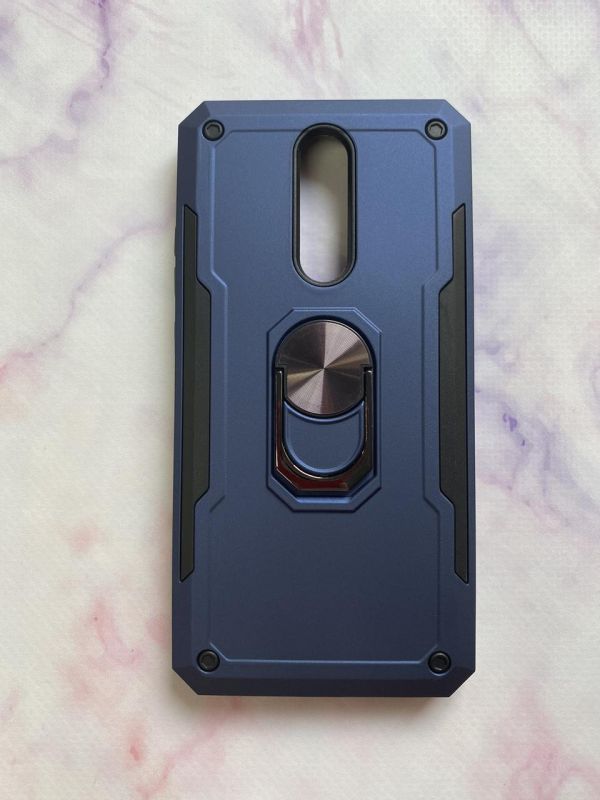 Силіконовий чохол Hard Defence Series з кільцем-підставкою для Xiaomi Redmi 8 Синій