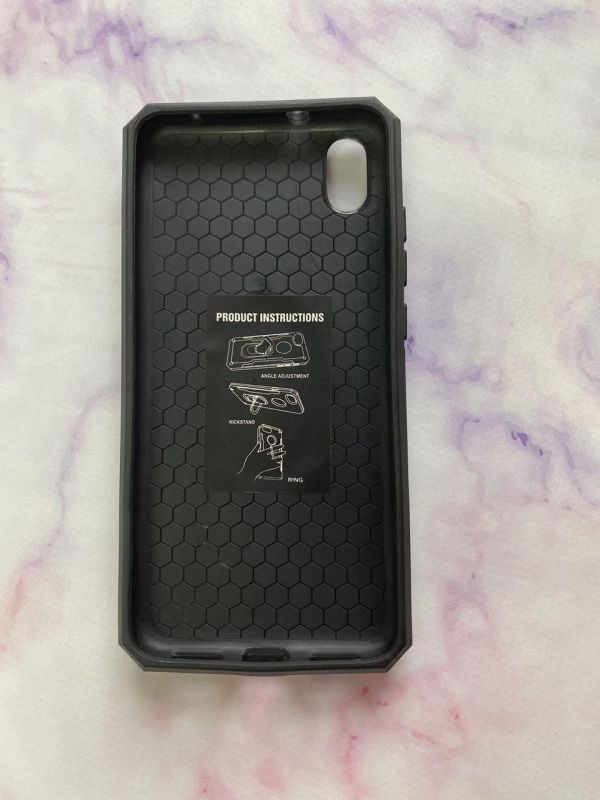 Силіконовий чохол Hard Defence Series з кільцем-підставкою для Xiaomi Redmi 7A Чорний