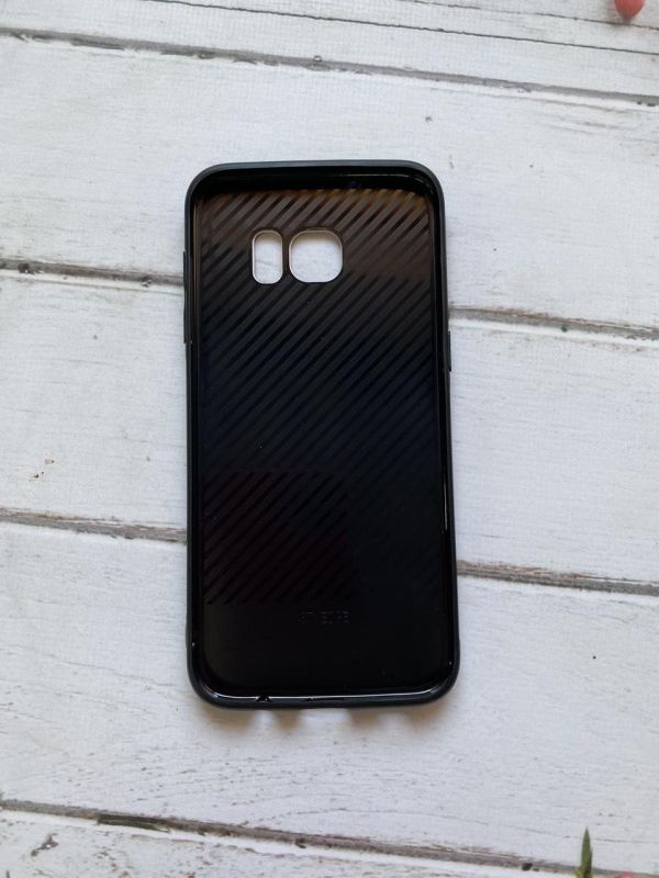 Силіконовий глянцевий чохол "Скляні ромби" для Samsung Galaxy S7 Edge Котики