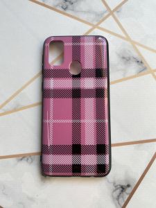 Захисний глянцевий чохол з малюнком для Samsung Galaxy M30s Клітка