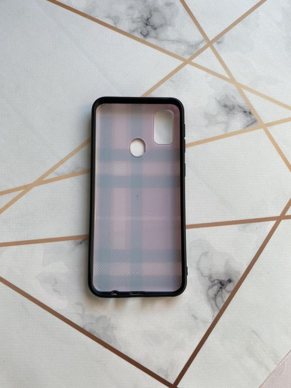 Захисний глянцевий чохол з малюнком для Samsung Galaxy M30s Клітка
