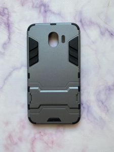 Силіконовий протиударний чохол з підставкою Transformer для Samsung Galaxy J4 (2018) Сірий