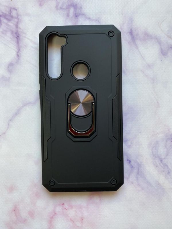 Силіконовий чохол Hard Defence Series з кільцем-підставкою для Xiaomi Redmi Note 8 Чорний
