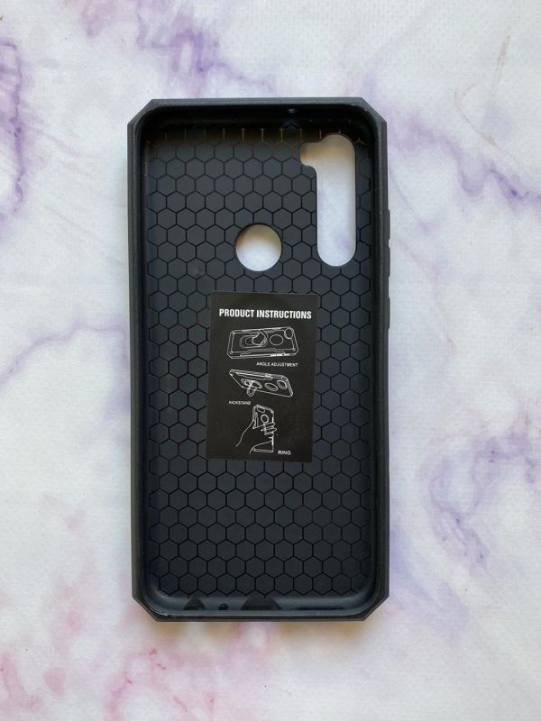Силіконовий чохол Hard Defence Series з кільцем-підставкою для Xiaomi Redmi Note 8 Чорний