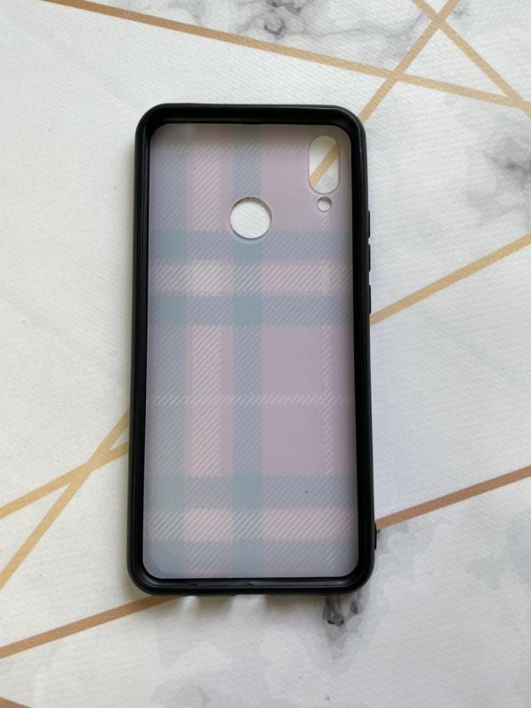 Захисний глянцевий чохол з малюнком для Huawei P Smart 2019 Клітка