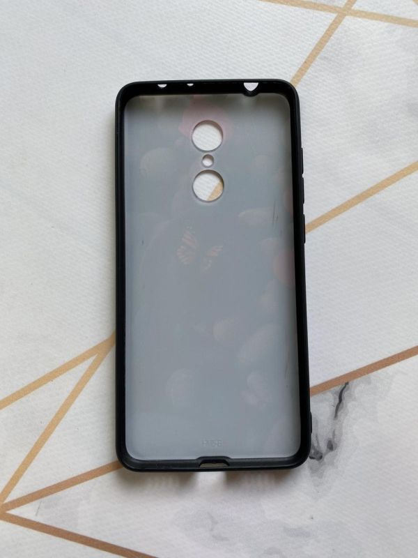 Захисний глянцевий чохол з малюнком для Xiaomi Redmi 5 Метелик на камені