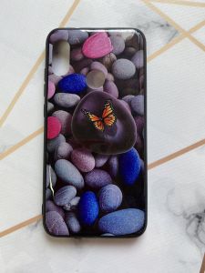 Захисний глянцевий чохол з малюнком для Xiaomi Redmi 6 Pro / A2 lite Метелик на камені