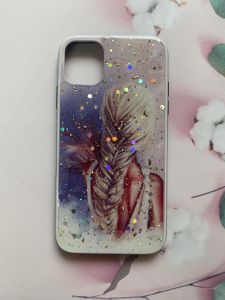 Силіконовий чохол з принтом для Apple iPhone 11 (6,1) Дівчина з косою