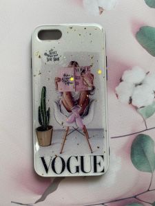 Силіконовий чохол з принтом для iPhone 7 / 8 Дівчина з журналом