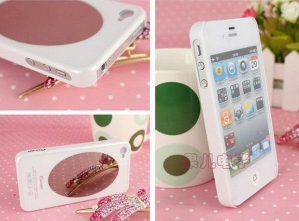 Дзеркальний чохол для iPhone 4/4S Білий