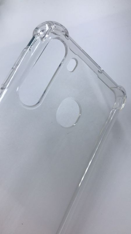 Ультратонкий прозорий силіконовий чохол з потовщеними кутами для Samsung Galaxy А21 / A215