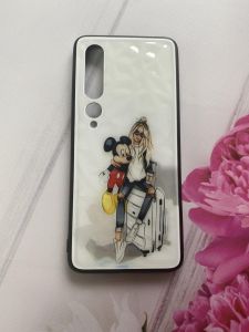 Силіконовий глянцевий чохол "Скляні ромби" для Xiaomi Mi 10 / 10 Mi Pro Дівчина з Міккі