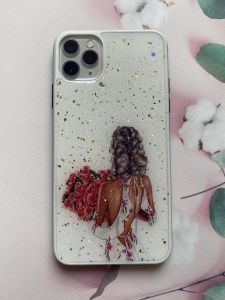 Силіконовий чохол з принтом для Apple iPhone 11 Pro Max (6,5) Дівчина в сукні