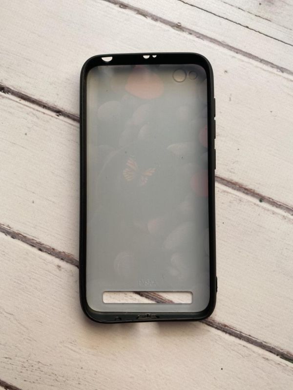 Захисний глянцевий чохол з малюнком для Xiaomi Redmi 5A Метелик на камені