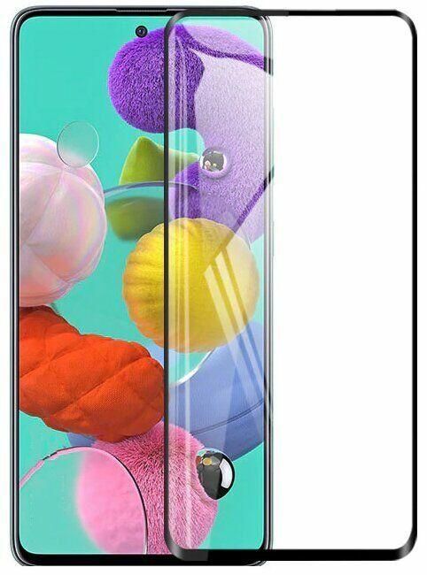 Захисне скло 3D для Samsung Galaxy A51 Чорне