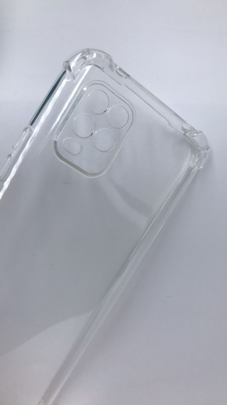 Ультратонкий прозорий силіконовий чохол з потовщеними кутами для Xiaomi Mi 10 Lite