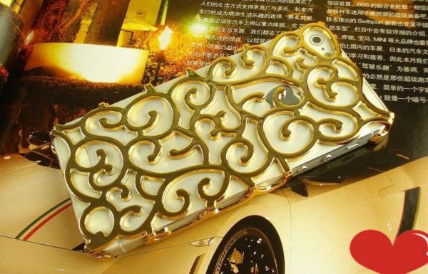 Чохол для iPhone 4/4S Королівський Золотий квітка