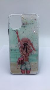 Силіконовий чохол з принтом для Apple iPhone 11 Pro Max (6,5) Дівчина в капелюсі