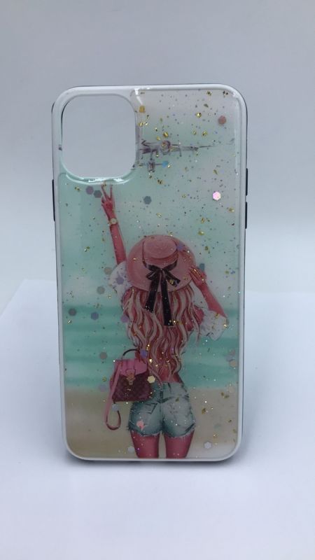 Силіконовий чохол з принтом для Apple iPhone 11 Pro Max (6,5) Дівчина в капелюсі