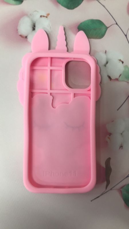 Силіконовий чохол 3D Case з рухливими блискітками на iPhone 11 (6,1) Єдиноріг