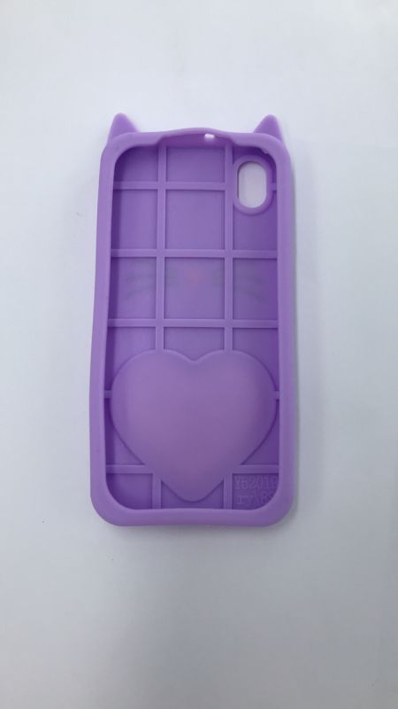 Чохол силіконовий 3D Liquid Cat для Huawei Y5 2019 Кіт фіолетовий