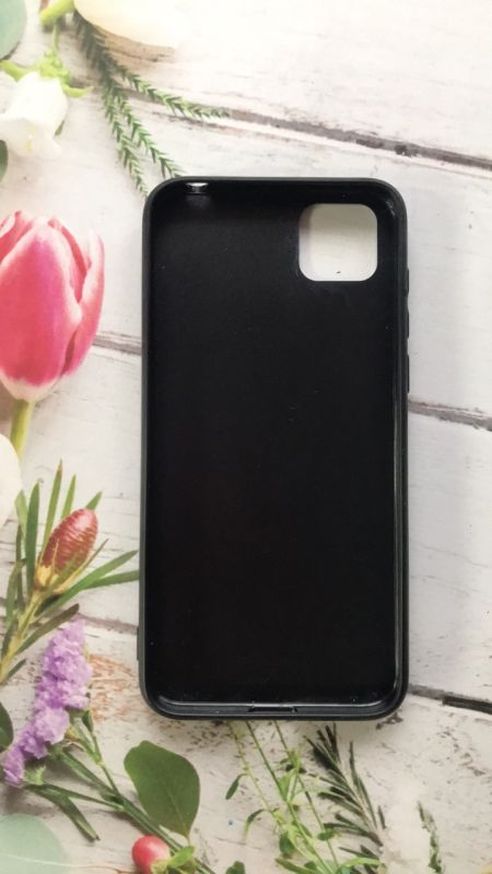 Захисний глянцевий чохол з малюнком для Huawei Y5p Дівчина з коктейлем