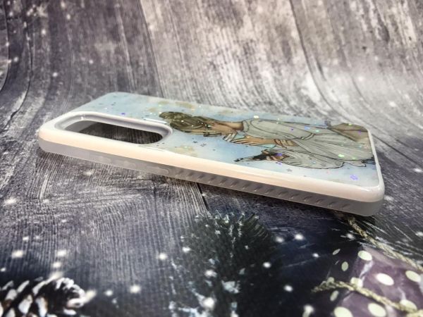 Силиконовый чехол с принтом для Xiaomi Redmi Note 10 Lite Девушка с телефоном