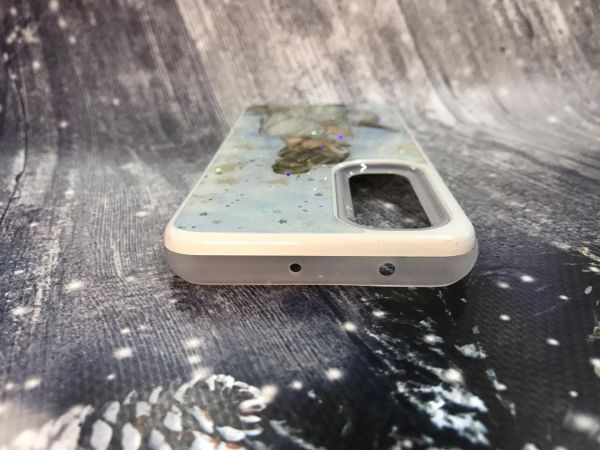Силиконовый чехол с принтом для Xiaomi Redmi Note 10 Lite Девушка с телефоном