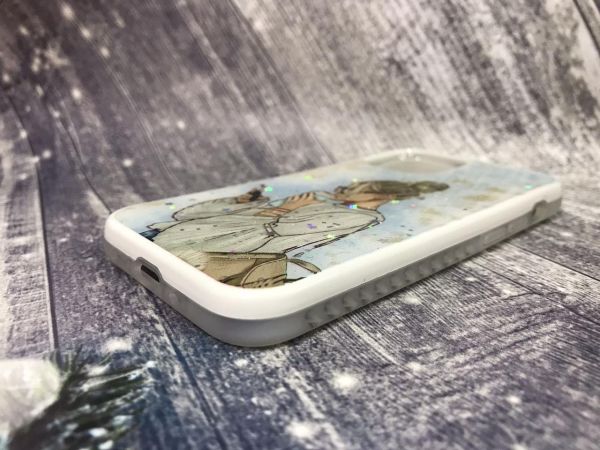 Силіконовий чохол з принтом для Apple iPhone mini 12 (5.4) Дівчина з телефоном
