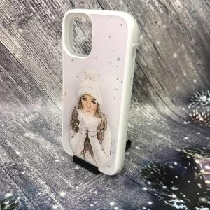 Силіконовий чохол з принтом для Apple iPhone mini 12 (5.4) Білі рукавички