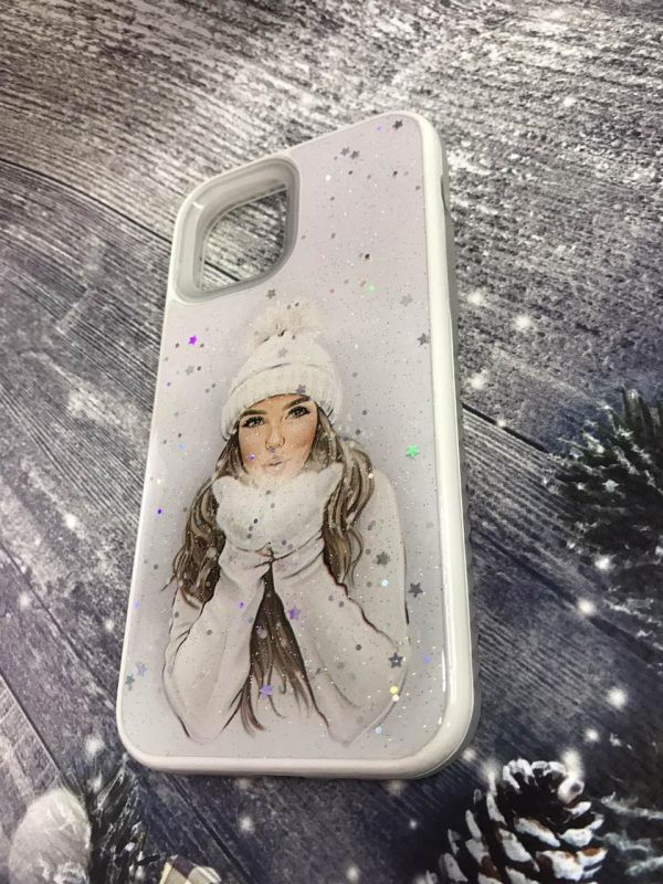 Силіконовий чохол з принтом для Apple iPhone 12 / 12 Pro (6.1) Білі рукавиці