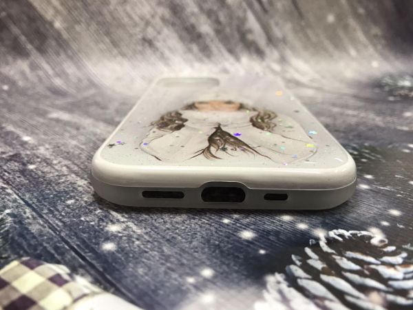 Силіконовий чохол з принтом для Apple iPhone 12 / 12 Pro (6.1) Білі рукавиці