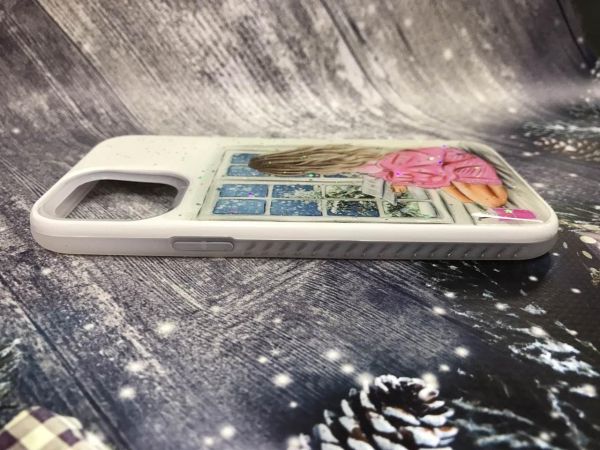 Силіконовий чохол з принтом для Apple iPhone 12 Pro Max Дівчина біля вікна