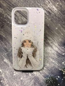 Силіконовий чохол з принтом для Apple iPhone 12 Pro Max Білі рукавички