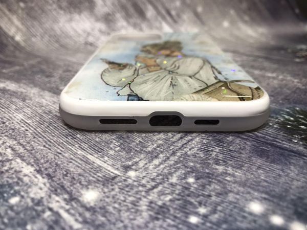 Силіконовий чохол з принтом для Apple iPhone 12 Pro Max Дівчина з телефоном