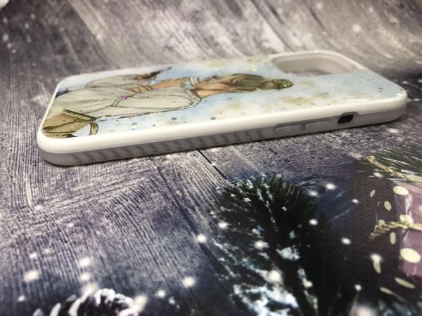 Силіконовий чохол з принтом для Apple iPhone 12 Pro Max Дівчина з телефоном