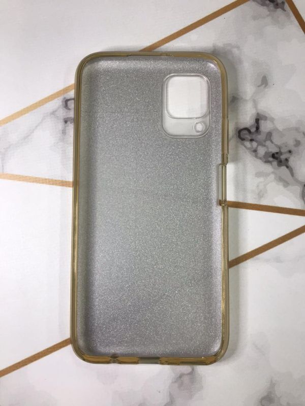 Силіконовий чохол із блискітками для Huawei Р40 lite / Nova 6 SE Золотий
