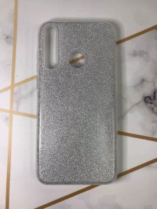 Силіконовий чохол із блискітками для Huawei Y6p Срібний