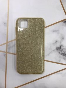 Силіконовий чохол з блискітками для Huawei Y5p Золотий