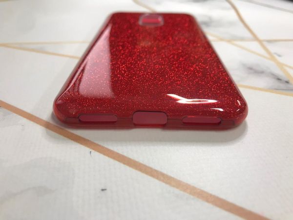 Силіконовий блискучий чохол для Xiaomi redmi 5 plus Червоний