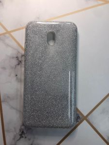 Силіконовий блискучий чохол на Xiaomi Redmi 8A Сріблястий