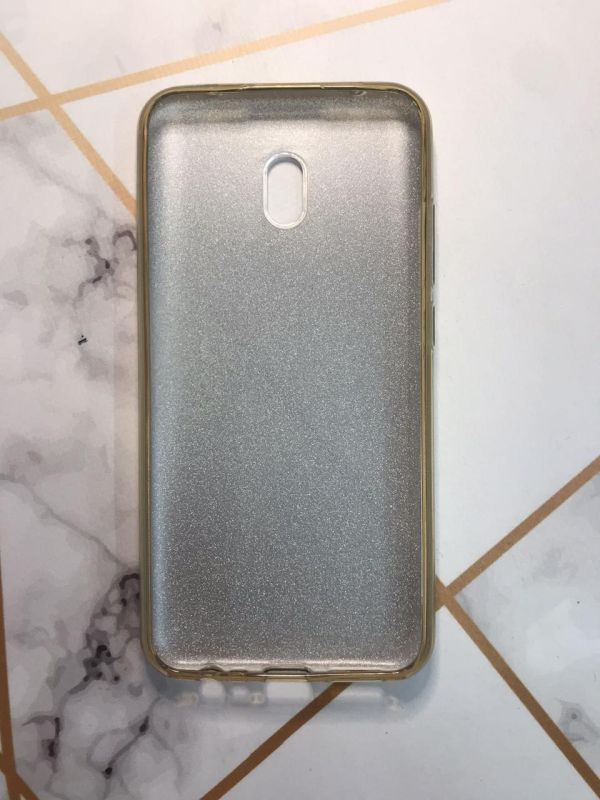 Силіконовий блискучий чохол на Xiaomi Redmi 8A Золотистий