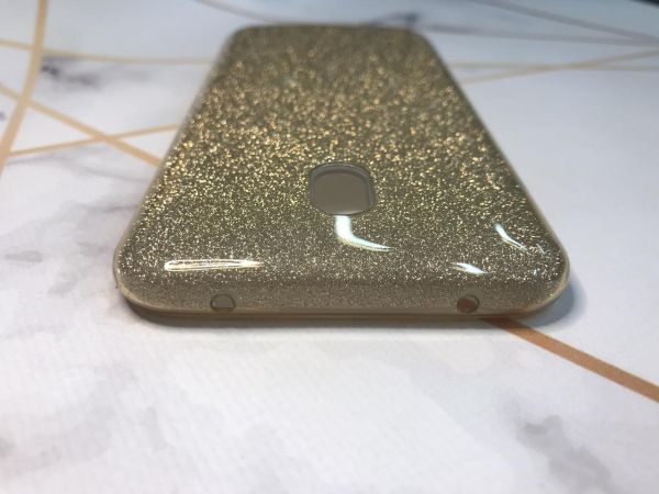Силіконовий блискучий чохол на Xiaomi Redmi 8A Золотистий