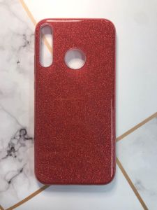 Силіконовий блискучий чохол для Huawei Р40 lite E/ Y7p Червоний
