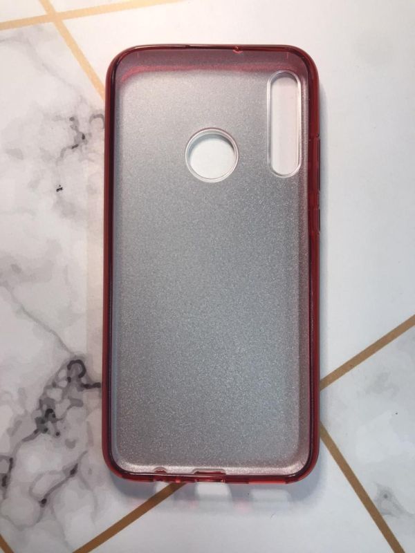Силіконовий блискучий чохол для Huawei Р40 lite E/ Y7p Червоний