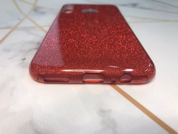 Силіконовий блискучий чохол для Huawei Р40 lite E/ Y7p Червоний