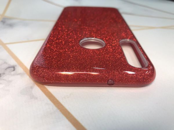 Силіконовий блискучий чохол для Huawei Р40 lite E/ Y7p Червоний