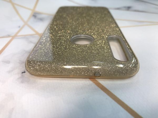 Силіконовий блискучий чохол на Huawei Р40 lite E/ Y7p Золотистий