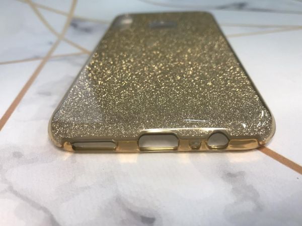 Силіконовий блискучий чохол на Huawei Р40 lite E/ Y7p Золотистий