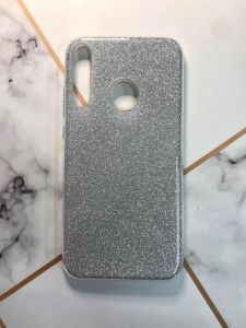 Силіконовий блискучий чохол для Huawei Р40 lite E/ Y7p Сріблястий